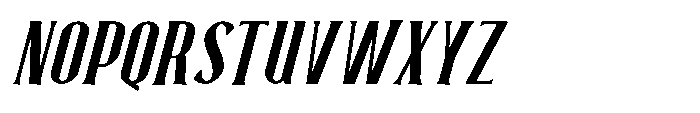 Neonette Serif Semi Bold Italic Font UPPERCASE