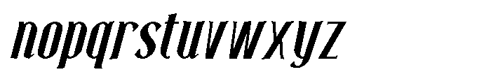 Neonette Serif Semi Bold Italic Font LOWERCASE