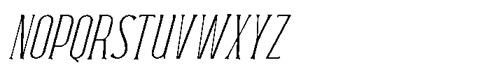 Neonette Serif Thin Italic Font UPPERCASE