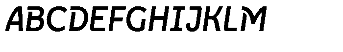 Neopol Print Bold Slanted Font UPPERCASE