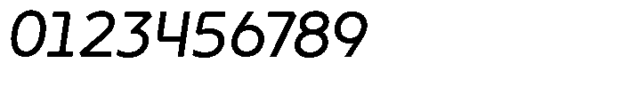 Neopol Print Dark Slanted Font OTHER CHARS