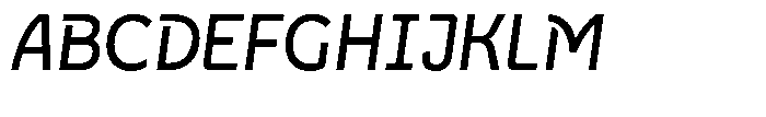 Neopol Print Dark Slanted Font UPPERCASE