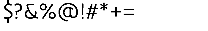 Neopol Print Light Font OTHER CHARS