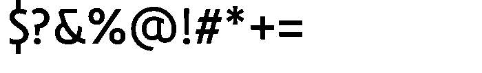 Neopol Print Medium Font OTHER CHARS