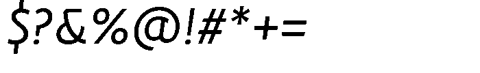Neopol Print Regular Slanted Font OTHER CHARS