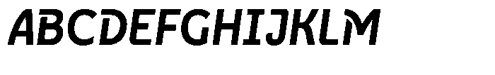 Neopol Print Ultra Slanted Font UPPERCASE