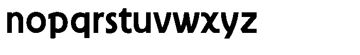 Neopol Print Ultra Font LOWERCASE