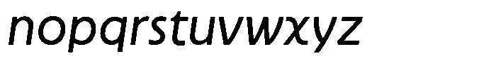 Neopol Sans Dark Slanted Font LOWERCASE