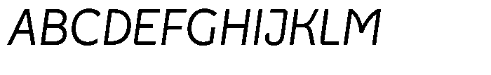 Neopol Sans Light Slanted Font UPPERCASE