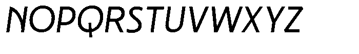 Neopol Sans Regular Slanted Font UPPERCASE