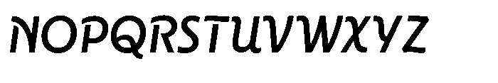 Neopol Script Bold Font UPPERCASE