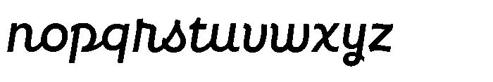 Neopol Script Bold Font LOWERCASE