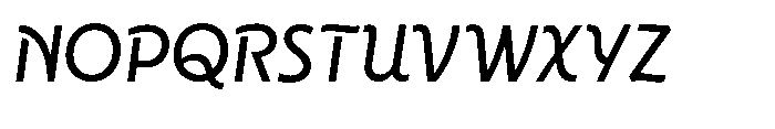 Neopol Script Dark Font UPPERCASE
