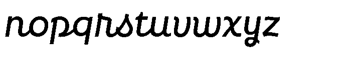 Neopol Script Medium Font LOWERCASE
