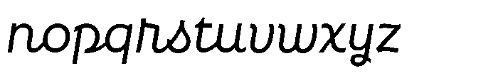 Neopol Script Regular Font LOWERCASE