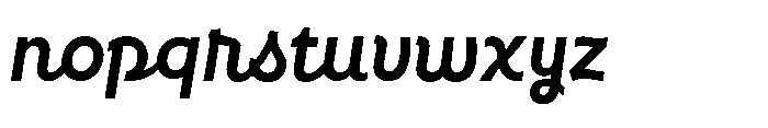 Neopol Script Ultra Font LOWERCASE