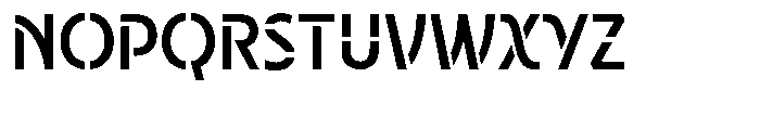 Neopol Stencil Bold Font UPPERCASE