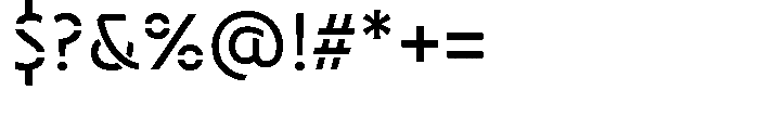 Neopol Stencil Dark Font OTHER CHARS