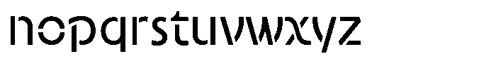 Neopol Stencil Dark Font LOWERCASE