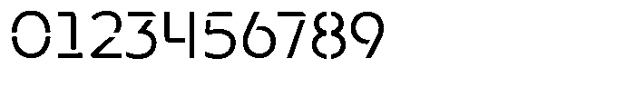 Neopol Stencil Light Font OTHER CHARS