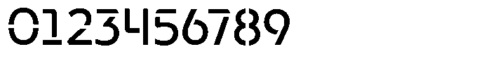 Neopol Stencil Medium Font OTHER CHARS