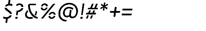 Neopol Stencil Regular Slanted Font OTHER CHARS