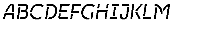 Neopol Stencil Regular Slanted Font