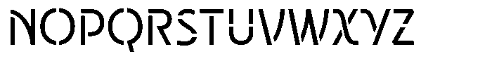Neopol Stencil Regular Font UPPERCASE
