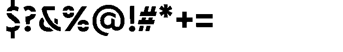 Neopol Stencil Ultra Font OTHER CHARS