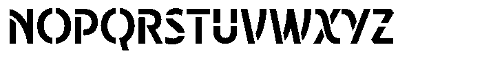 Neopol Stencil Ultra Font UPPERCASE