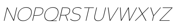 Neosande Thin Italic Font UPPERCASE