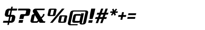 Neospeed Oblique Font OTHER CHARS