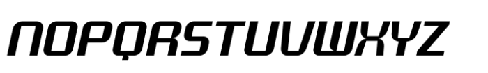Neospeed Oblique Font LOWERCASE