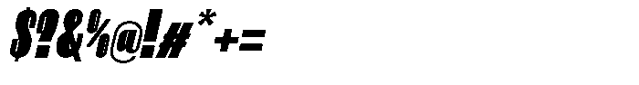 Neothin Black Italic Font OTHER CHARS