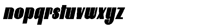 Neothin Black Italic Font LOWERCASE