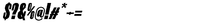 Neothin Bold Italic Font OTHER CHARS