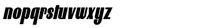 Neothin Bold Italic Font LOWERCASE