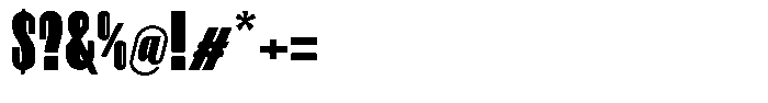 Neothin Extra Bold Font OTHER CHARS