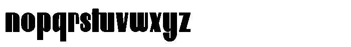 Neothin Extra Bold Font LOWERCASE