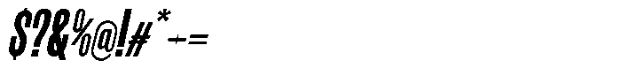 Neothin Italic Font OTHER CHARS
