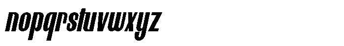 Neothin Medium Italic Font LOWERCASE