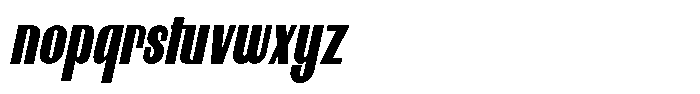 Neothin Semi Bold Italic Font LOWERCASE