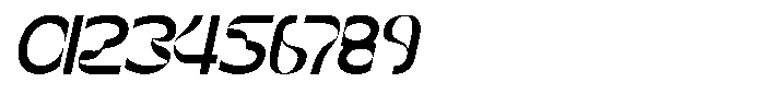 Neotrace Italic Font OTHER CHARS