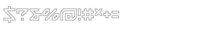 Neotriad Outline Font OTHER CHARS