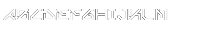 Neotriad Outline Font UPPERCASE