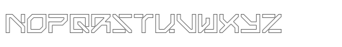 Neotriad Outline Font UPPERCASE