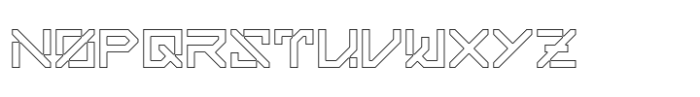 Neotriad Outline Font LOWERCASE