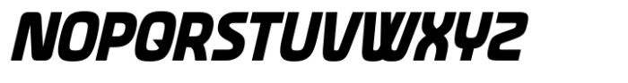 Neoverse Sans Bold Condensed Oblique Font UPPERCASE