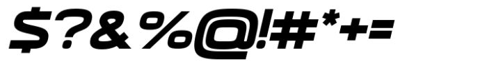 Neoverse Sans Bold Expanded Oblique Font OTHER CHARS