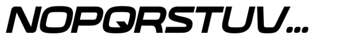 Neoverse Sans Bold Expanded Oblique Font UPPERCASE